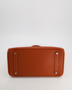 Hermès Birkin 35 Retourne Bag in Brique Epsom Leather with Palladium Hardware