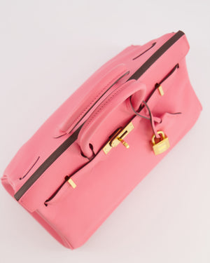 Hermès Birkin 25 Retourne Bag in Rose D'Été Swift Leather with Gold Hardware