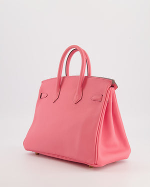 Hermès Birkin 25 Retourne Bag in Rose D'Été Swift Leather with Gold Hardware