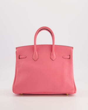 Hermès Birkin 25 Retourne Bag in Rose D'Été Swift Leather with Gold Hardware