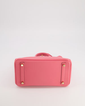 Hermès Birkin 25 Retourne Bag in Rose D'Été Swift Leather with Gold Hardware