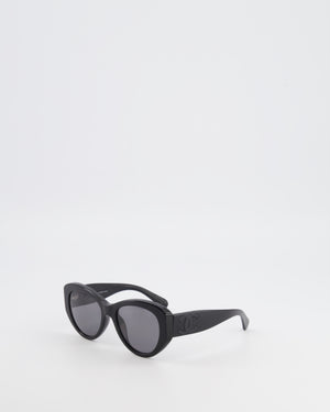 Chanel Black Butterfly Sunglasses with Black CC Logos