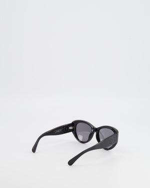 Chanel Black Butterfly Sunglasses with Black CC Logos