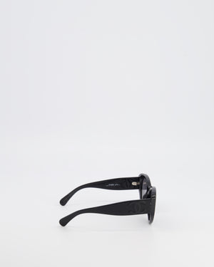 Chanel Black Butterfly Sunglasses with Black CC Logos