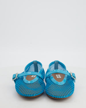 Alaia Blue Mesh Ballet Flats Size EU 38.5
