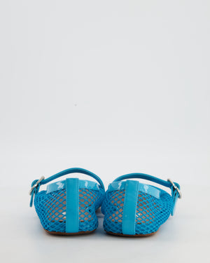 Alaia Blue Mesh Ballet Flats Size EU 38.5