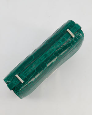 *HOT* Hermès Constance 18 Bag in Vert Bosphore Crocodile Porosus with Palladium Hardware