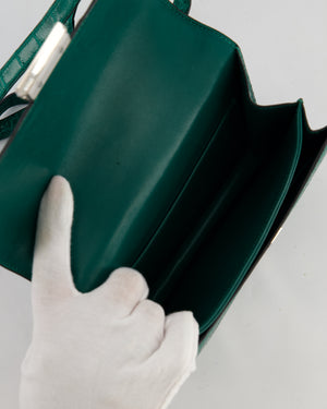 *HOT* Hermès Constance 18 Bag in Vert Bosphore Crocodile Porosus with Palladium Hardware