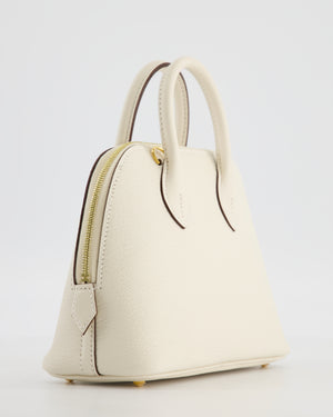 Hermès Mini Bolide in Nata Chevre Mysore Leather with Gold Hardware