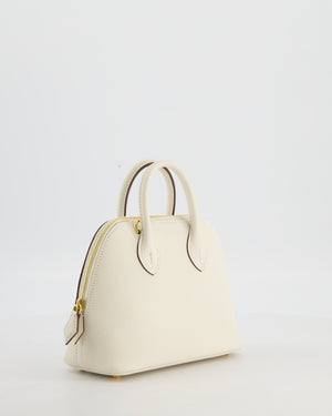 Hermès Mini Bolide in Nata Chevre Mysore Leather with Gold Hardware