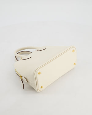 Hermès Mini Bolide in Nata Chevre Mysore Leather with Gold Hardware