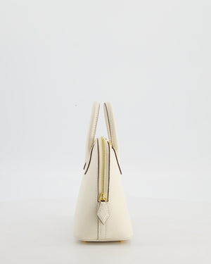 Hermès Mini Bolide in Nata Chevre Mysore Leather with Gold Hardware