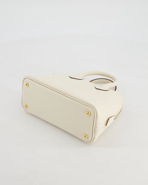 Hermès Mini Bolide in Nata Chevre Mysore Leather with Gold Hardware