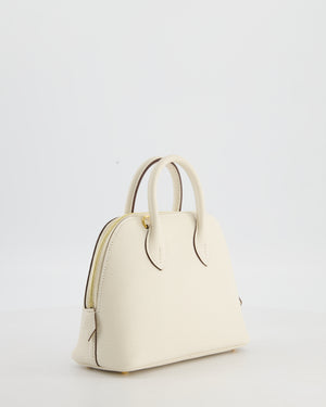 Hermès Mini Bolide in Nata Chevre Mysore Leather with Gold Hardware