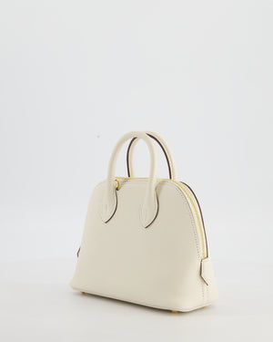 Hermès Mini Bolide in Nata Chevre Mysore Leather with Gold Hardware