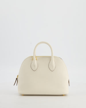 Hermès Mini Bolide in Nata Chevre Mysore Leather with Gold Hardware