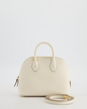 Hermès Mini Bolide in Nata Chevre Mysore Leather with Gold Hardware