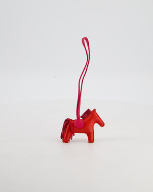 Hermes Rose Jaipur Rodeo in Leather PM Rodeo Bag Charm