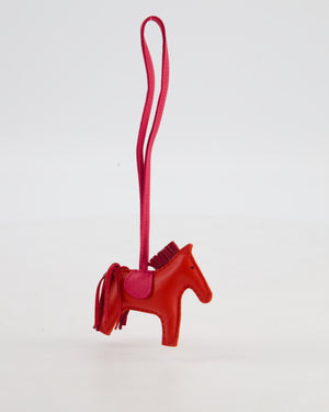 Hermes Rose Jaipur Rodeo in Leather PM Rodeo Bag Charm