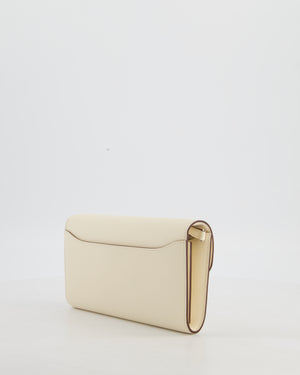 Hermès Constance To Go Bag in Nata Epsom Leather with Jaune Citron Enamel Hardware