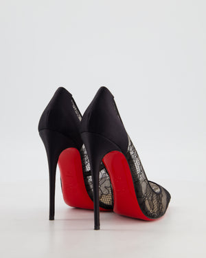 Christian Louboutin Black Lace Pigalle 120 Size EU 38