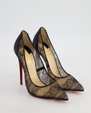 Christian Louboutin Black Lace Pigalle 120 Size EU 38