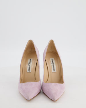 Manolo Blahnik Lilac Suede 105 Heels Size EU 37