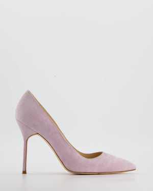 Manolo Blahnik Lilac Suede 105 Heels Size EU 37