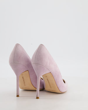 Manolo Blahnik Lilac Suede 105 Heels Size EU 37