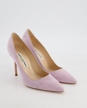 Manolo Blahnik Lilac Suede 105 Heels Size EU 37