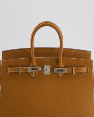 *RARE* Hermès Birkin 25 Sellier Bag in Gold Epsom Leather with Palladium Hardware
