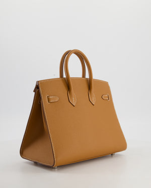 *RARE* Hermès Birkin 25 Sellier Bag in Gold Epsom Leather with Palladium Hardware