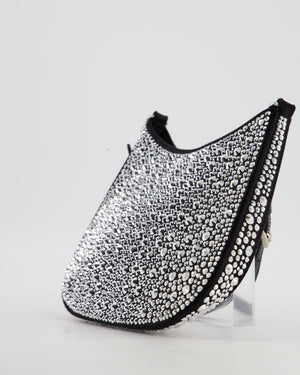 Prada Black Cleo Small Bag with in Satin with Rhinestone Details RRP £2,000