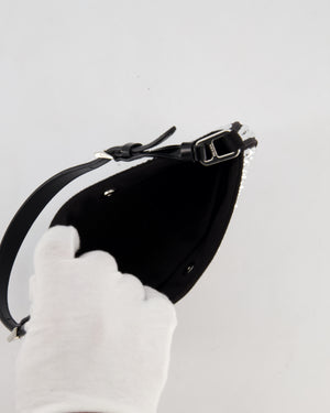 Prada Black Cleo Small Bag with in Satin with Rhinestone Details RRP £2,000