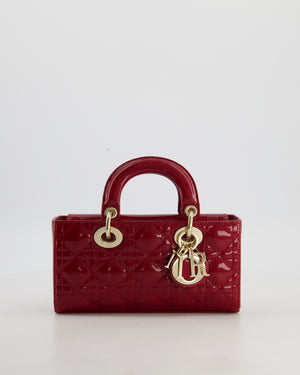 Christian Dior Small D-Joy in Cherry Patent Leather with Gold Hardware