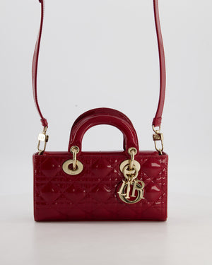 Christian Dior Small D-Joy in Cherry Patent Leather with Gold Hardware