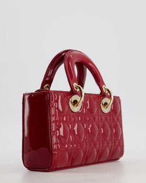 Christian Dior Small D-Joy in Cherry Patent Leather with Gold Hardware