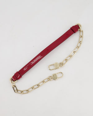 Christian Dior Small D-Joy in Cherry Patent Leather with Gold Hardware