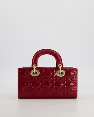 Christian Dior Small D-Joy in Cherry Patent Leather with Gold Hardware