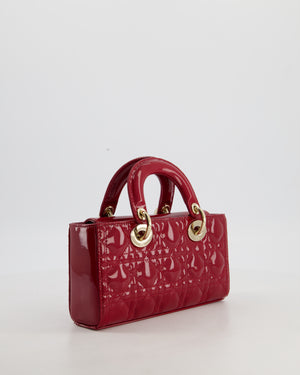Christian Dior Small D-Joy in Cherry Patent Leather with Gold Hardware