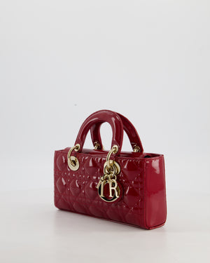 Christian Dior Small D-Joy in Cherry Patent Leather with Gold Hardware