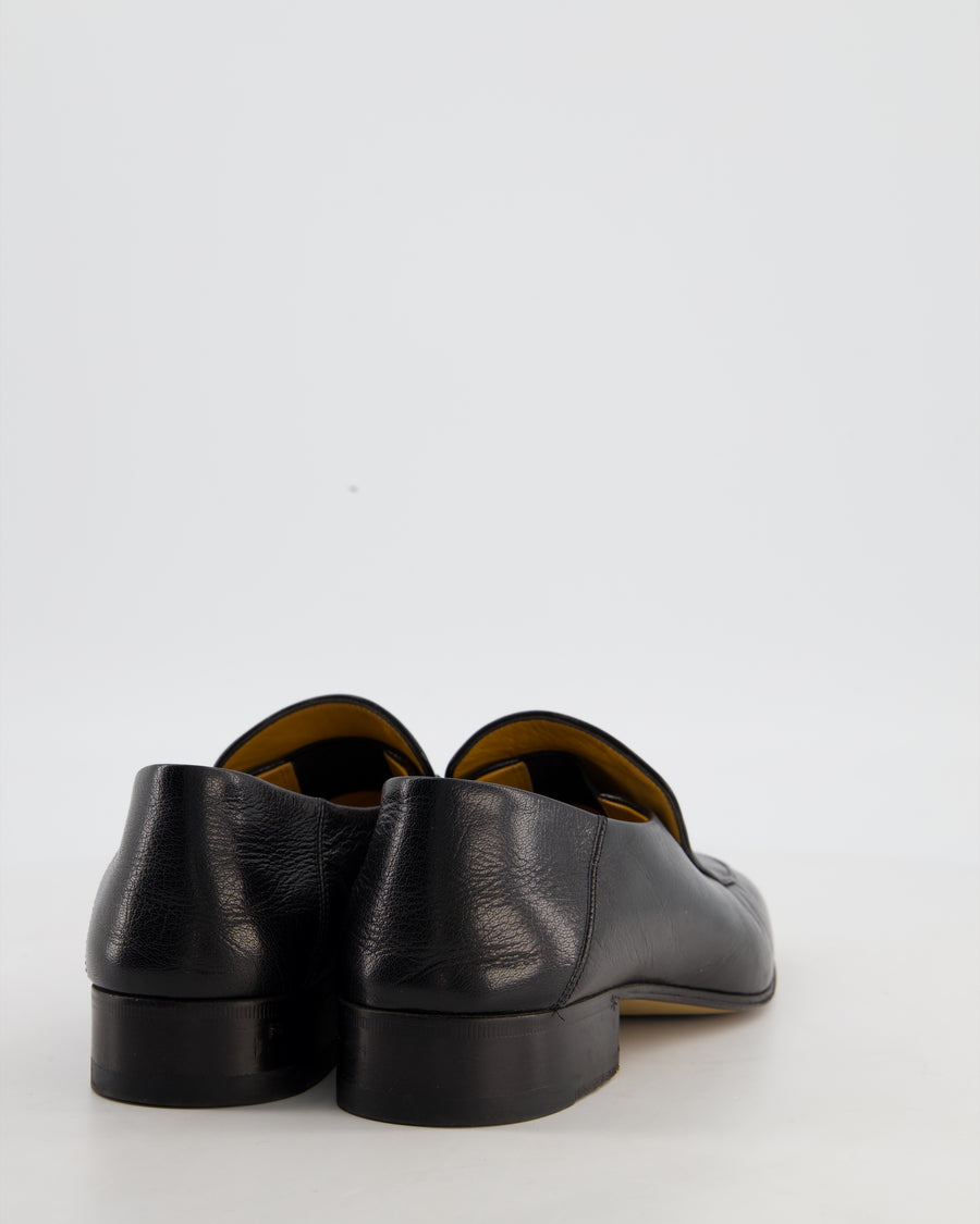 Gucci Black Jordaan Horsebit Loafers Size EU 38