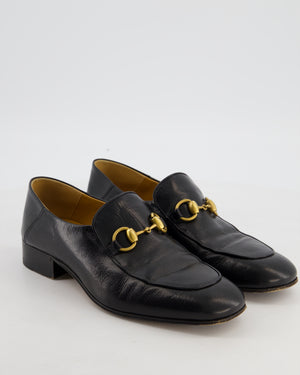 Gucci Black Jordaan Horsebit Loafers Size EU 38
