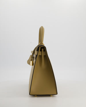 *HOLY GRAIL* Hermès Kelly 28 Sellier Bag in Poussiere Epsom Leather with Permabrass Hardware