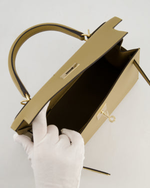 *HOLY GRAIL* Hermès Kelly 28 Sellier Bag in Poussiere Epsom Leather with Permabrass Hardware