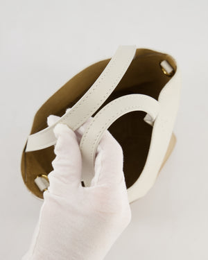 Loewe Mini Puzzle Fold Tote Bag in Calfskin Leather with Gold Hardware