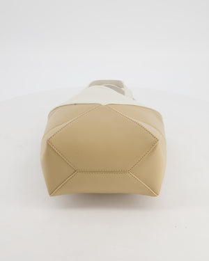 Loewe Mini Puzzle Fold Tote Bag in Calfskin Leather with Gold Hardware