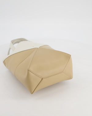 Loewe Mini Puzzle Fold Tote Bag in Calfskin Leather with Gold Hardware