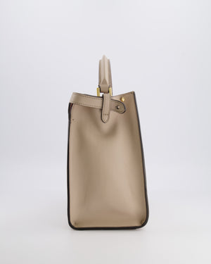 Fendi Light Beige Medium XLite Peekaboo Leather Bag with Gold Hardware RRP £3,500