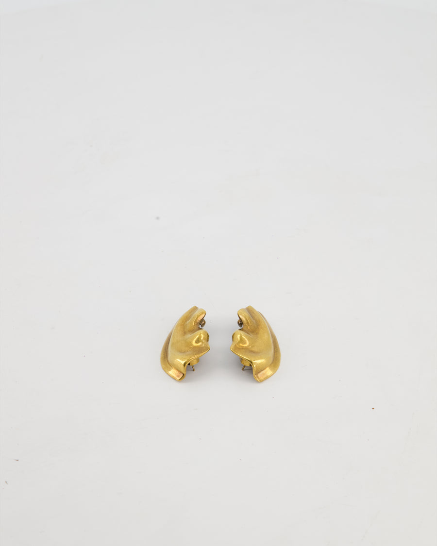 Khaite 18K Gold-Plated & Brass Amato Ear Climber Earrings